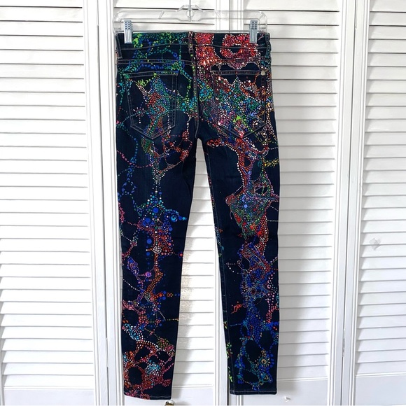 Koral Skinny Jeans Paint Splatter Stretch 27” Waist - Picture 3 of 3